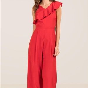 Francesca’s Red Jumpsuit